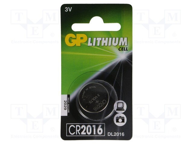 Bateria litowa GP CR2016 1szt.