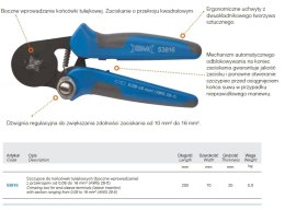 SZCZYPCE DO ZAC.K.KABL.TULEJK.0,08-16MM2 BM S.P.A.