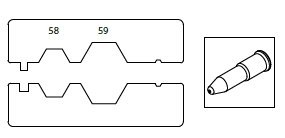 SZCZYPCE DO ZACISK.K.KABL.BNC RG58-RG59 BM S.P.A.