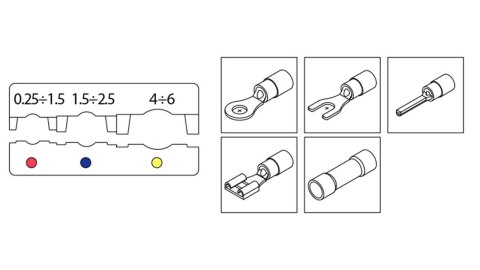 SZCZYPCE DO ZACISK.K.KABL.IZOL.0,25-6MM2 BM S.P.A.