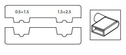 SZCZYPCE DO ZACISK.K.KABL.KĄT.0,5-2,5MM2 BM S.P.A.
