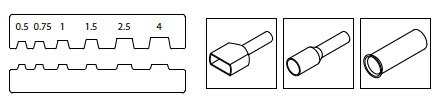 SZCZYPCE DO ZACISK.K.KABL.TULEJ.0,5-4MM2 BM S.P.A.