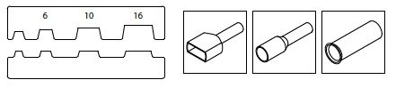 SZCZYPCE DO ZACISK.K.KABL.TULEJK.6-16MM2 BM S.P.A.