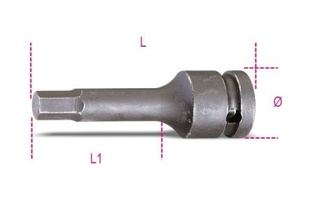 NASADKA UDAROWA K.TRZP. 3/4" 14MM BETA UTENSILI S.P.A