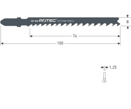 Brzeszczot Rotec DC365 – perfekcyjne narzędzie do precyzyjnego cięcia, pasujące do modelu Bosch T144D i innych wyrzynarek