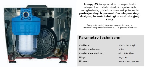 zamgławianie wysokociśnieniowe instalacja system nawilżania powietrza kontrola wilgotności