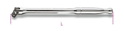 POKRĘTŁO 3/8" L 250MM Z PRZEGUBEM BETA UTENSILI S.P.A