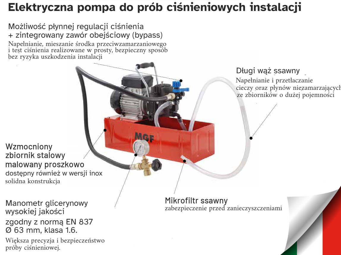 pompa kontrolna MGF elektryczna